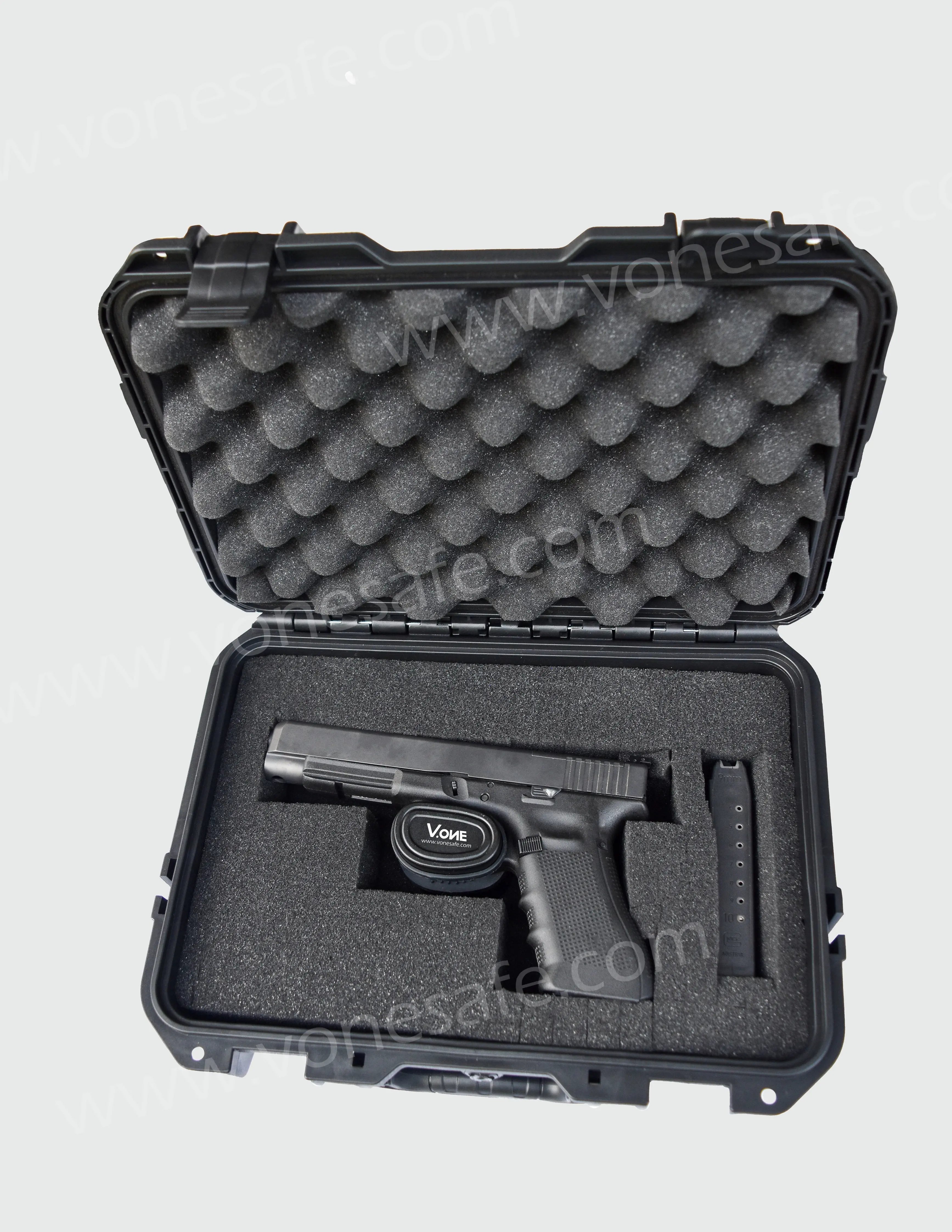 Sutekus Hard Pistol Case With Foam - Waterproof Handgun Carrying Case Multiple Sizes Available